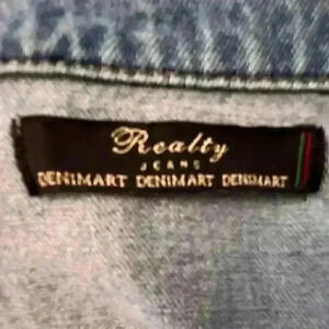 Jean Jacket by Realty Jeans, Size Taille S